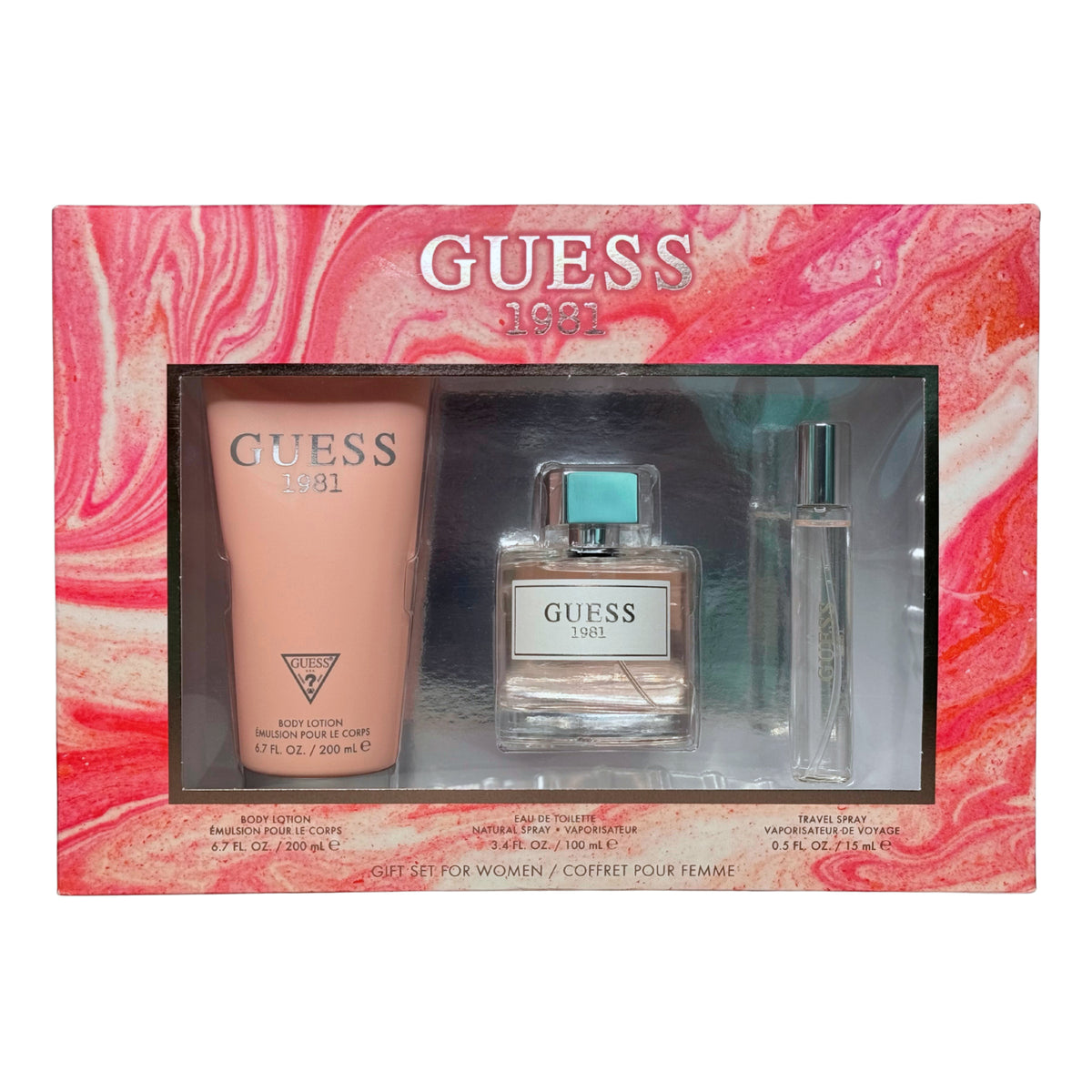Guess 1981 3-Piece Set 3.4oz Women EDT – DH&P