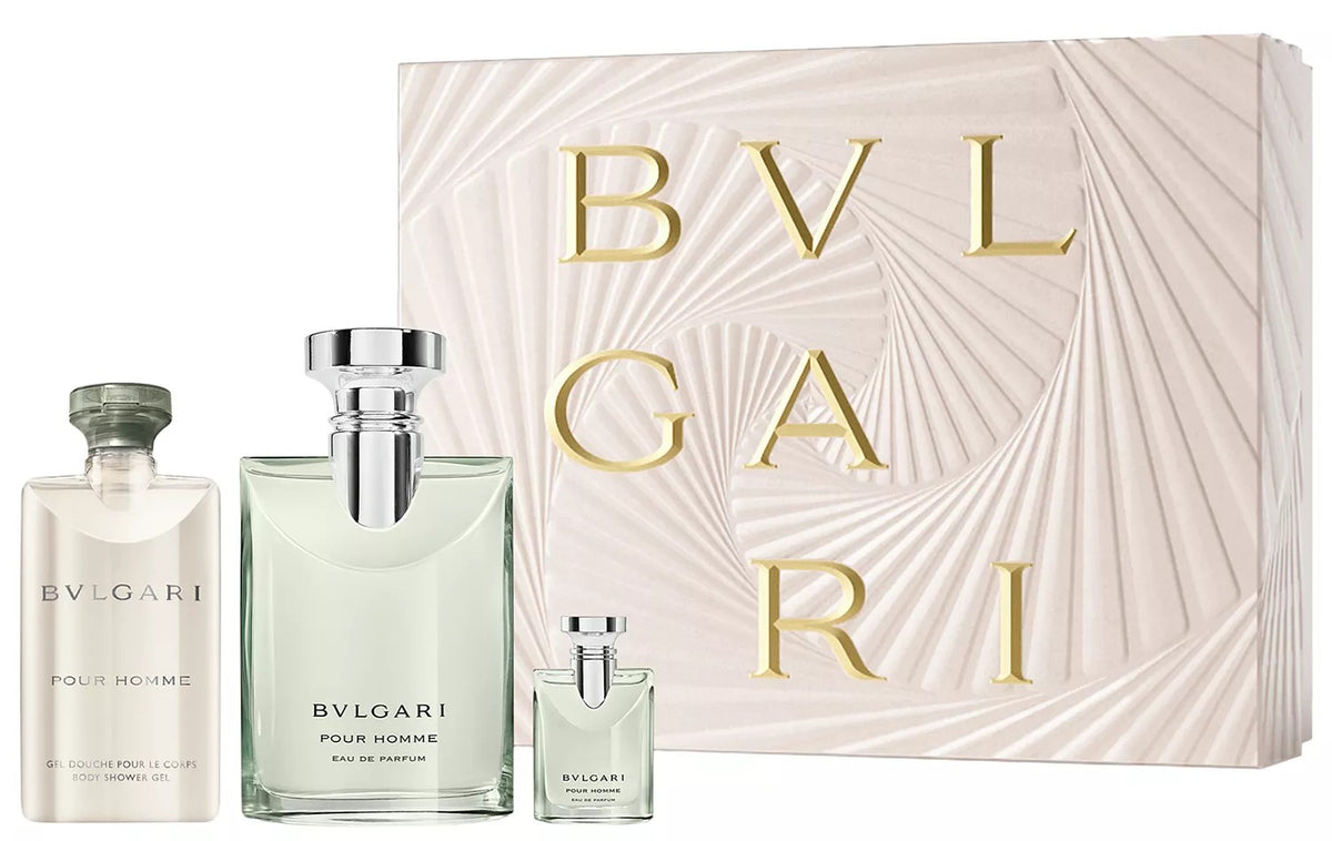 Bvlgari Pour Homme 3-Piece Set 3.4oz Men EDT Spray – DH&P