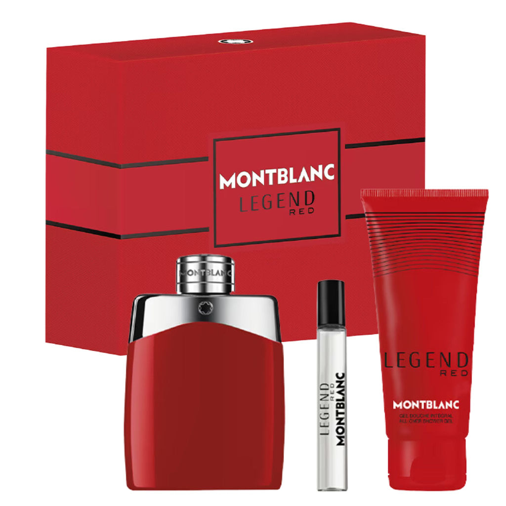 Montblanc Legend Red 3 Piece Set for Men 3.3oz EDP Spray