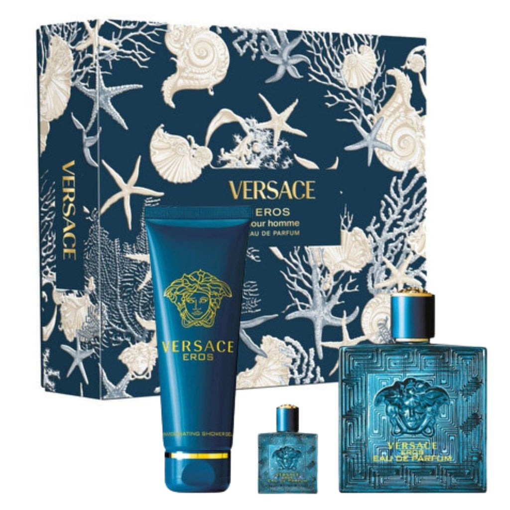 Versace Eros 3-Piece Set 3.4oz Men EDP