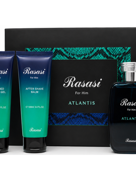 Rasasi Hawas Atlantis Set 3-Piece Set 3.3oz Men EDP Spray