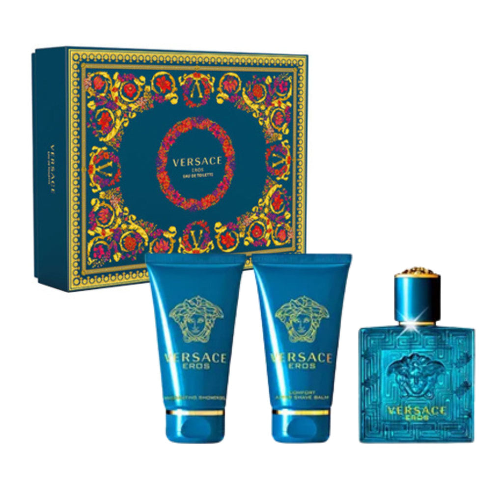 Versace Eros 3-Piece Set 3.4oz Men EDT