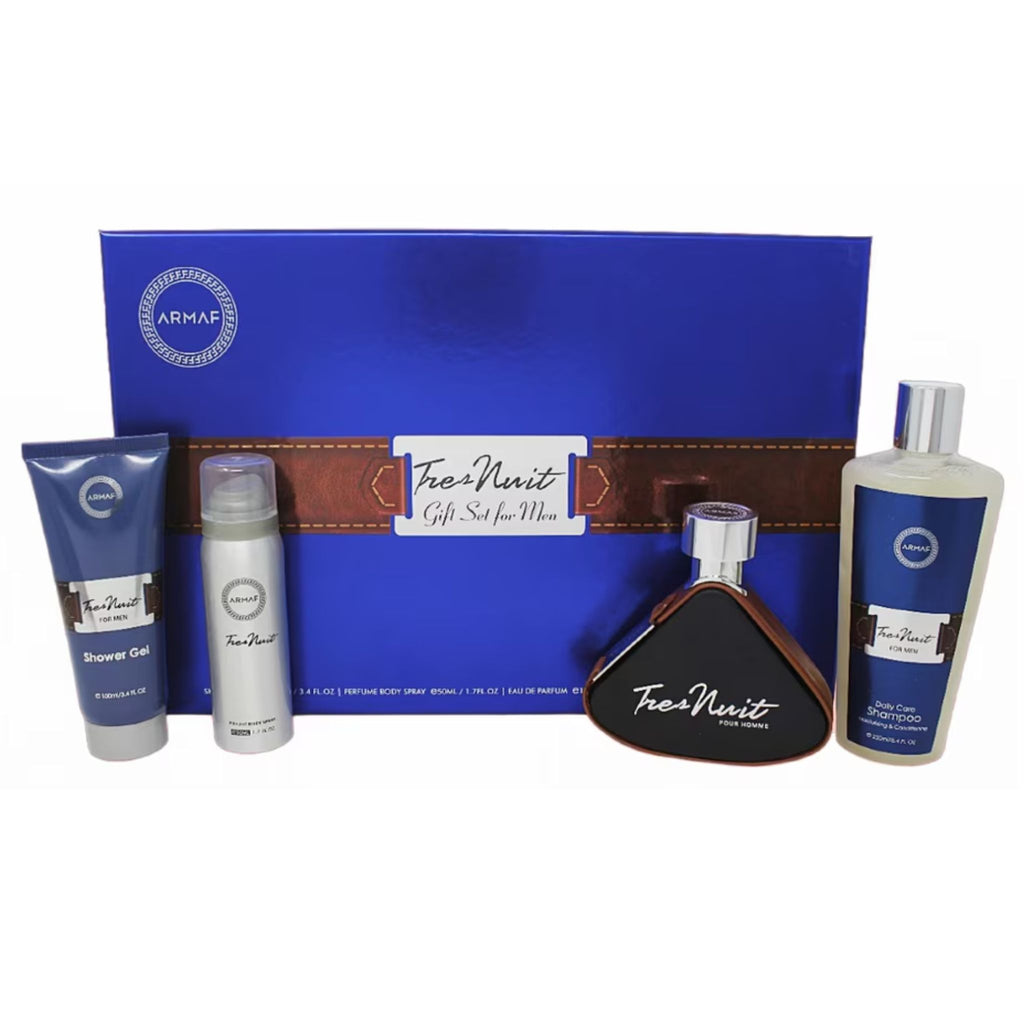 Tres Nuit Set 4-Piece Set 3.4oz Men EDT Spray