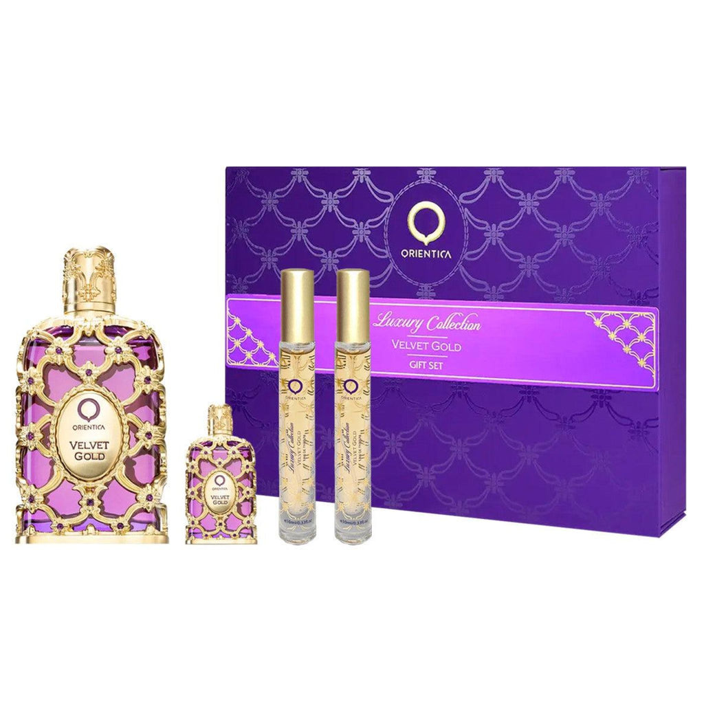 Orientica Velvet Gold 4-Piece Set 2.7oz Women EDP Spray