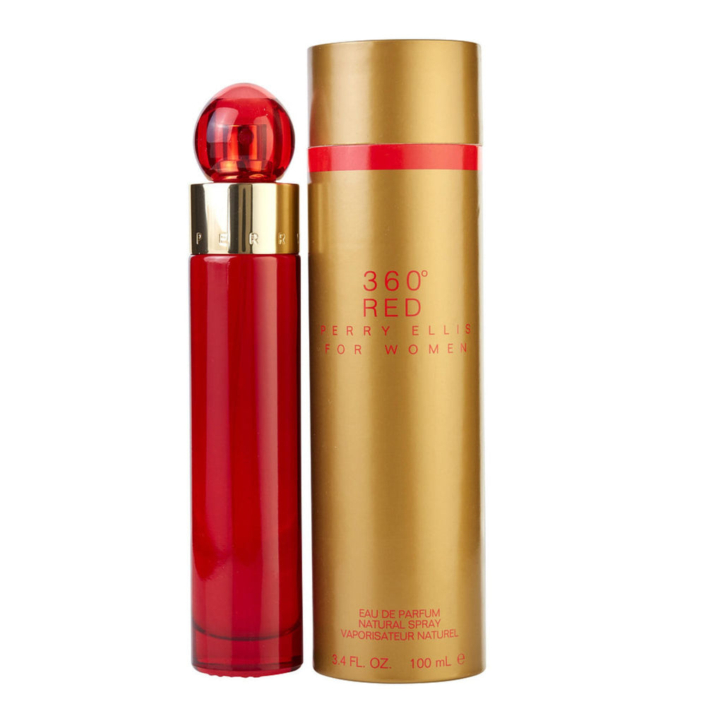 360° Red For Women By Perry Ellis - Eau De Parfum 3.4 Oz. Spray