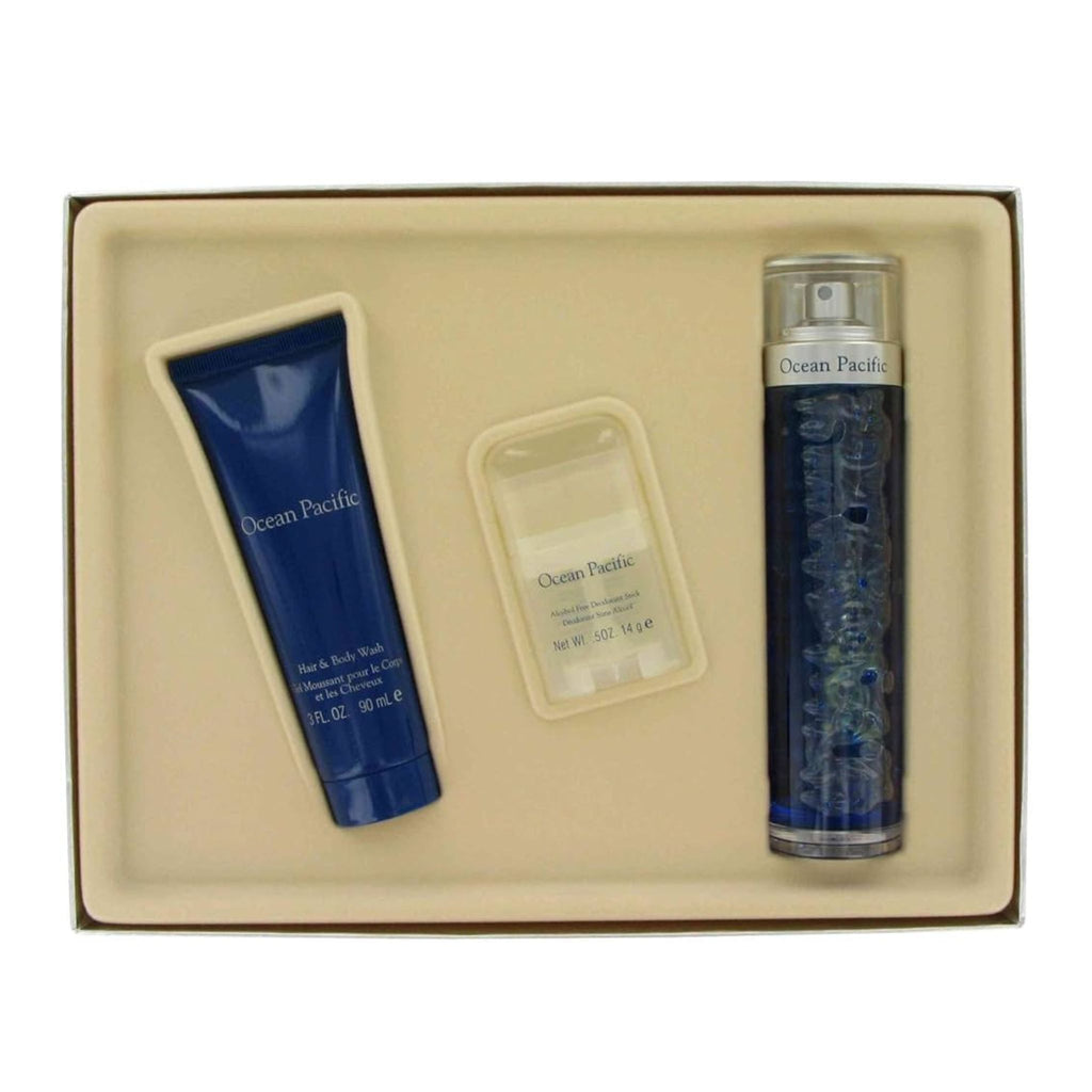 Ocean Pacific 3-Piece Set 2.5oz Men EDT Spray