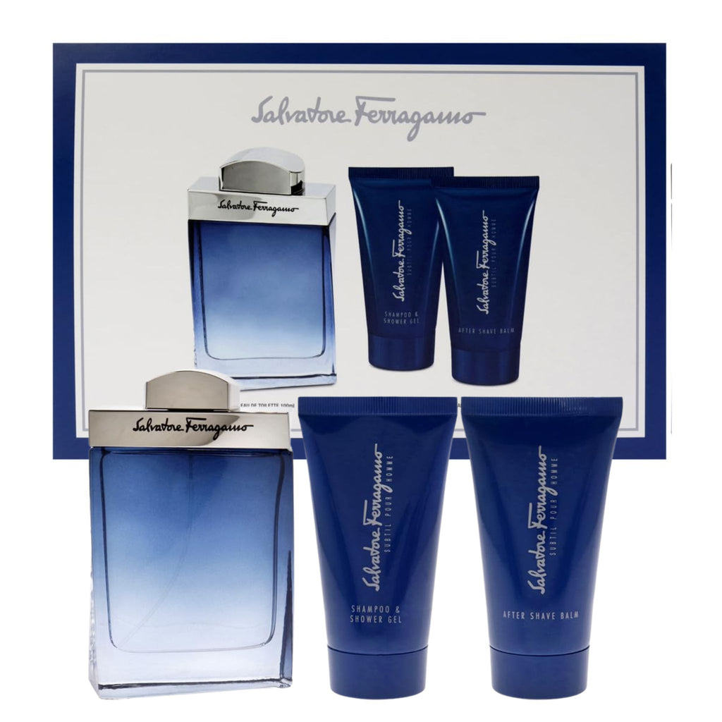 Subtil Ferragamo 4-Piece Set 3.4oz Men