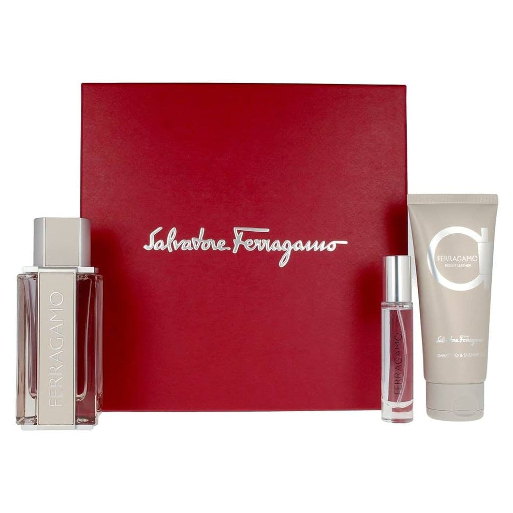 Ferragamo Bright Leather 3-Piece Set 3.4oz