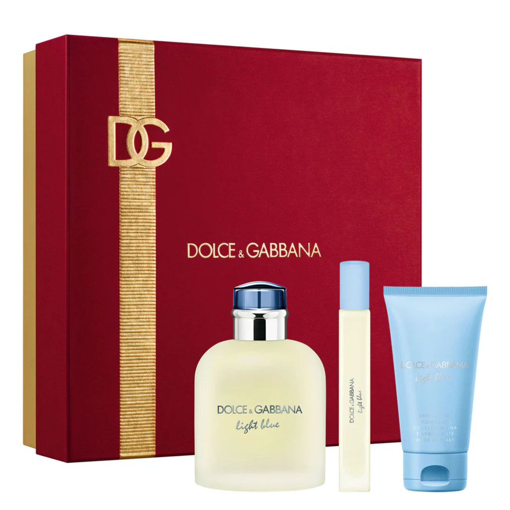Dolce & Gabbana Light Blue 3-Piece Set 4.2oz Men EDT