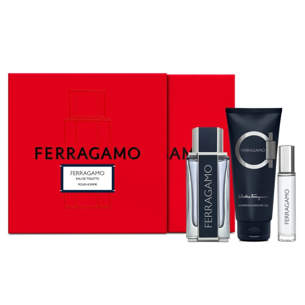 FERRAGAMO 3-Piece Set 3.4oz M EDT Spray