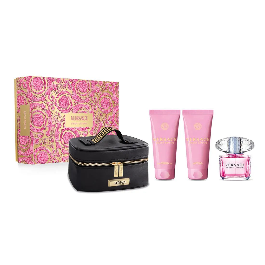VERSACE Bright Crystal ギフトセット Versace Bright Crystal 4 Pcs Gift Set EDT For Women