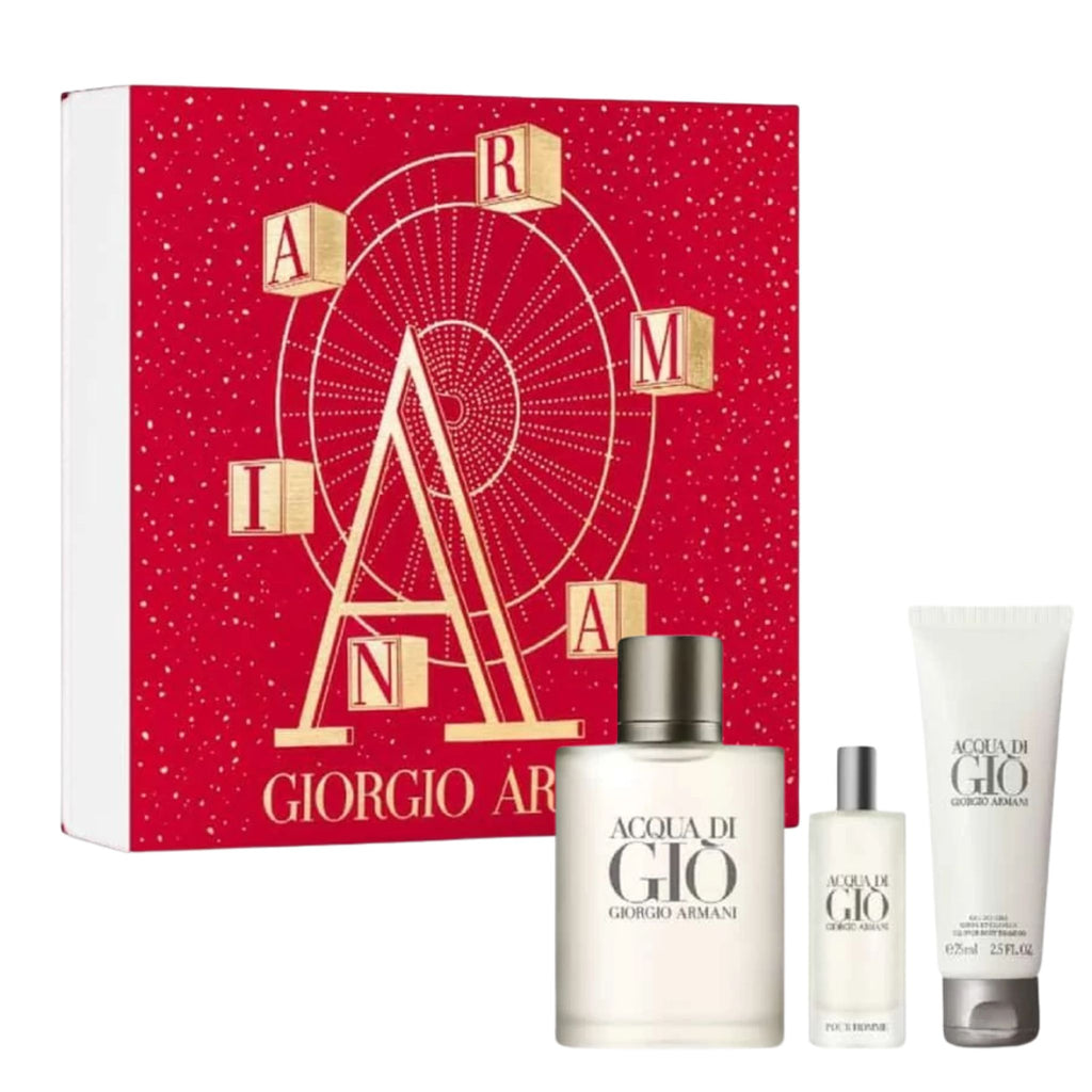 Giorgio Armani Acqua Di Gio 3-Piece Set 3.4oz Men EDT