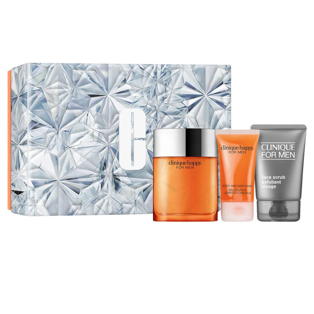 Happy 3-Piece Set 3.4oz Men EDC Spray