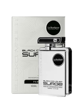 Black Cavalier Surge by Le Bonheur Perfumes 3.4oz Parfum Unisex Spray