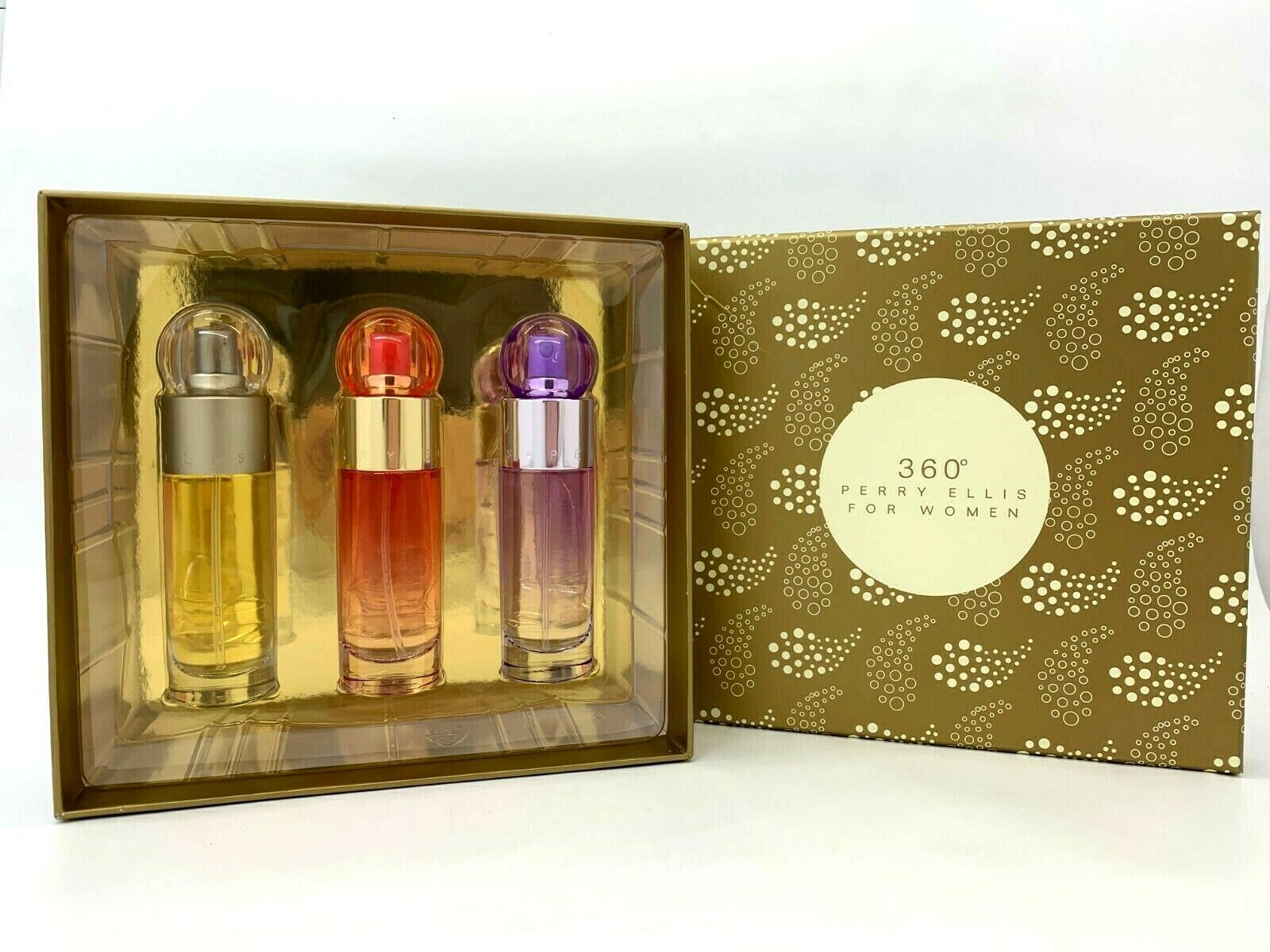 Perry Ellis 360 Trio 3-Piece Set 1.0oz Women EDT Spray – DH&P