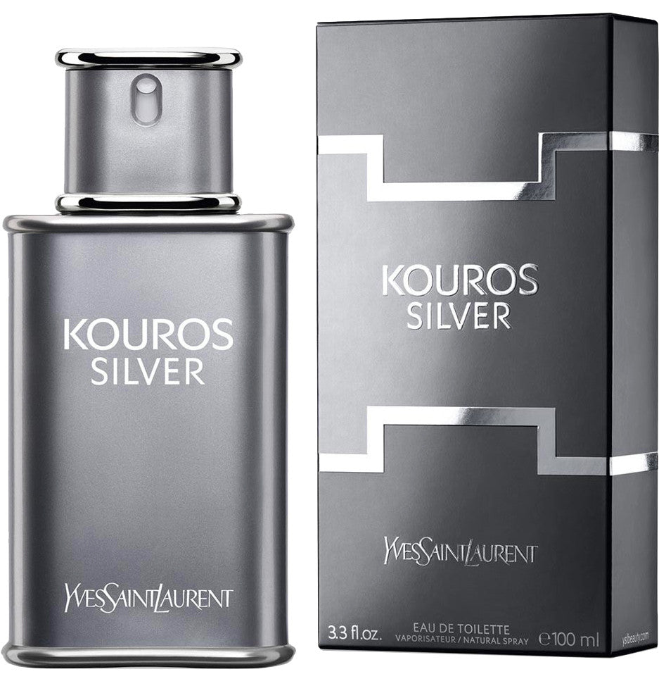 Kouros Silver by Yves Saint Laurent - Eau De Toilette Spray 3.3 oz